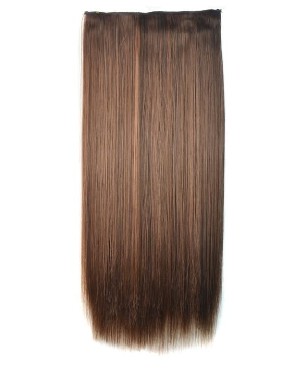 4M30# One-piece Seamless Five-clip Wig Long Straight Wig Piece