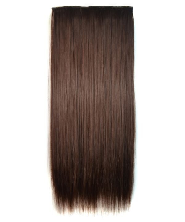 6# One-piece Seamless Five-clip Wig Long Straight Wig Piece