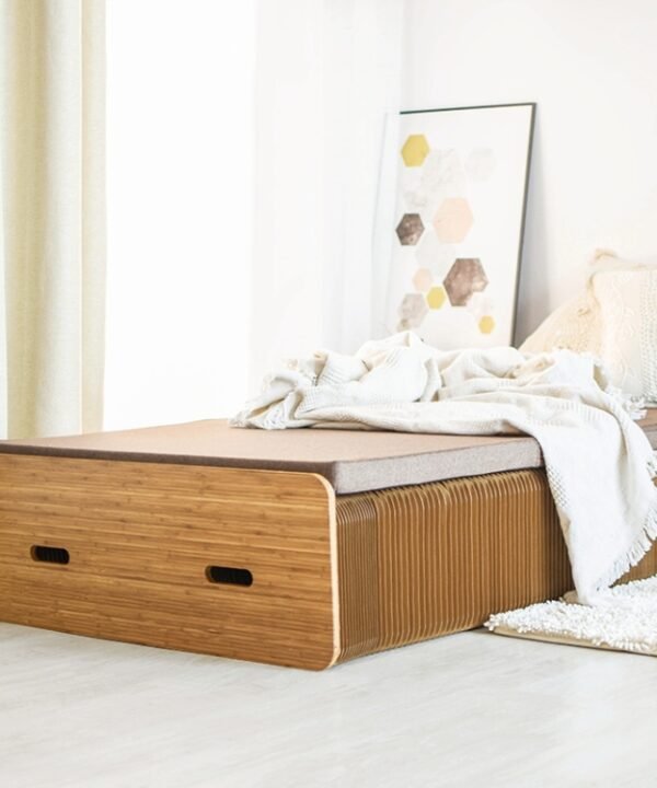 Creative Folding Single Bed, Size: Width: 200x90cm, Size: Width: 200x90cm (Grey), Size: Width: 200x90cm (Brown)
