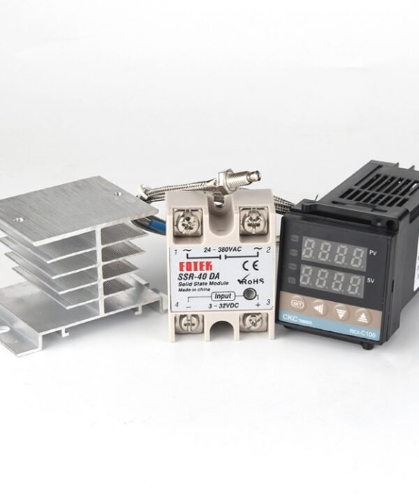2700W REX-C100 Thermostat + Heat Sink + Thermocouple + SSR-25 DA Solid State Module Intelligent Temperature Control Kit