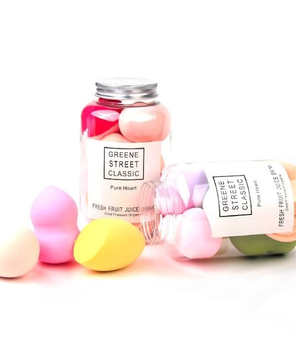 Soft Sponge Makeup Egg Cosmetic Puffs Bottled Set, Random Color Delivery