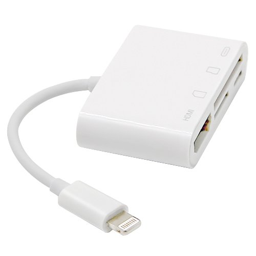 NK-103C 4 In 1 8 Pin to HDMI Multi-function Mobile Phone Converter Adapter, NK-103C