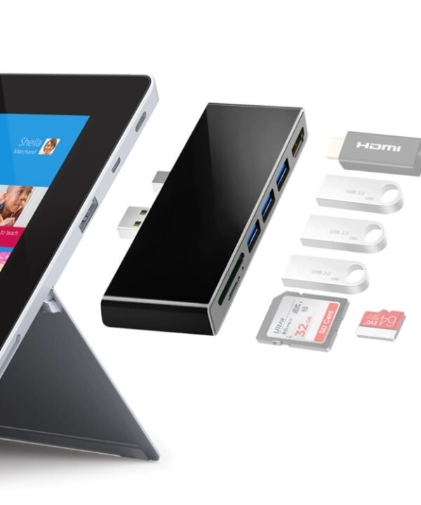 ROCKETEK SK-S4H 3 x USB 3.0 + HDMI + SD / TF Memory Card Reader HUB 4K HDMI Adapter, SK-S4H