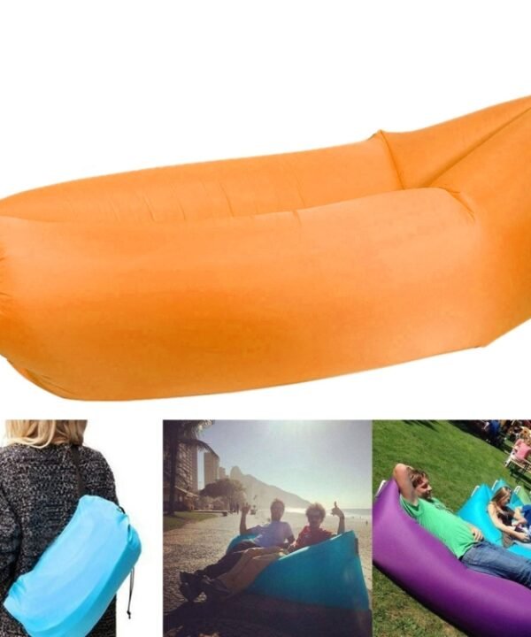 Inflatable Lounger Polyester Fabric Compression Air Bag Sofa for Beach / Travelling / Hospitality / Fishing, Size: 185cm x 75cm x 50cm, Normal Quality