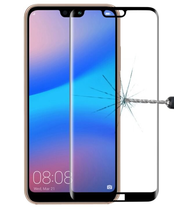 For Huawei P20 Lite 0.3mm 9H Surface Hardness 3D Full Screen Tempered Glass Film