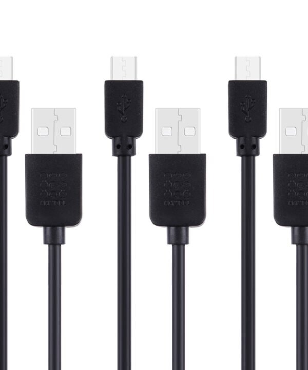 3 PCS HAWEEL 1m High Speed Micro USB to USB Data Sync Charging Cable Kits For Galaxy, Huawei, Xiaomi, LG, HTC and other Smart Phones