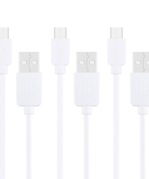 3 PCS HAWEEL 1m High Speed Micro USB to USB Data Sync Charging Cable Kits, For Samsung, Huawei, Xiaomi, LG, HTC and other Smartphones