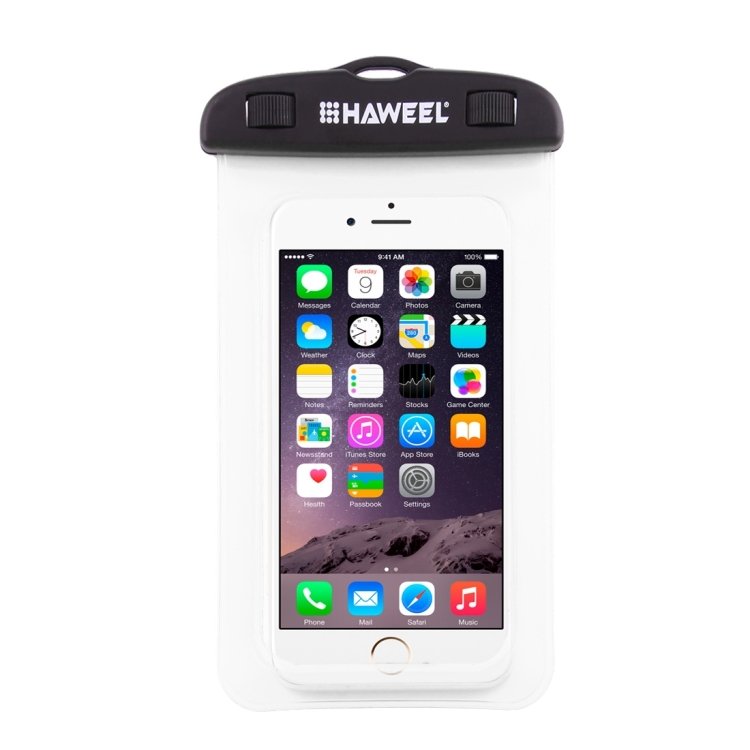 HAWEEL Transparent Universal Waterproof Bag with Lanyard for iPhone, Galaxy, Huawei, Xiaomi, LG, HTC and Other Smart Phones(Transparent) - Image 2