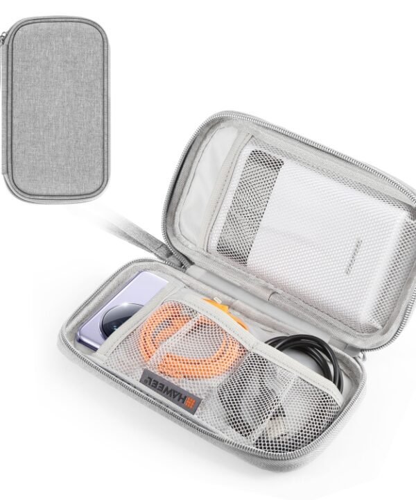 HAWEEL Electronic Organizer Storage Bag for Cellphones, Power Bank, Cables, Mouse, Earphones, Digital Organizer, Size: S, Digital Organizer