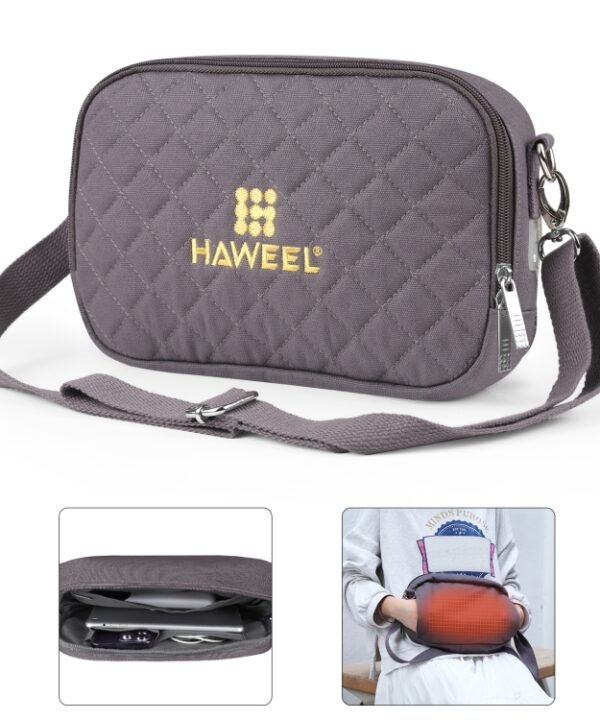 HAWEEL Messenger Shoulder Small Bag Digital Tablet Phone Warmer Storage Bag with Hand Warmer