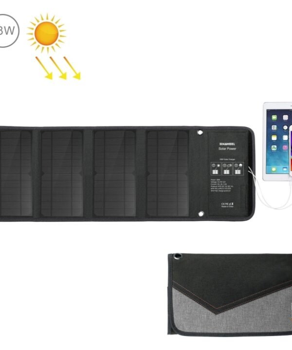 HAWEEL 28W Foldable Solar Panel Charger with 5V 3A Max Dual USB Ports
