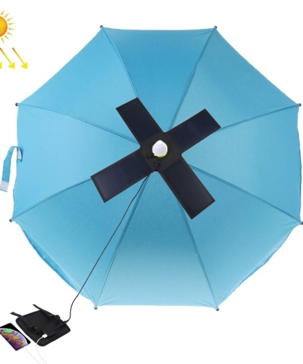HAWEEL 28W Foldable Umbrella Top Solar Panel Charger with 5V 3A Max Dual USB Ports, Support QC3.0 / FCP / SCP/ AFC / SFCP Protocol