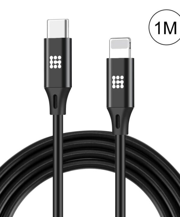 HAWEEL 1m USB-C / Type-C to 8 Pin OTG Sync Data / Charging Cable