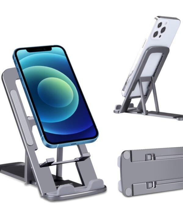 HAWEEL Adjustable Lifting Folding Live Broadcast Aluminum Alloy Desktop Holder, Aluminum Alloy