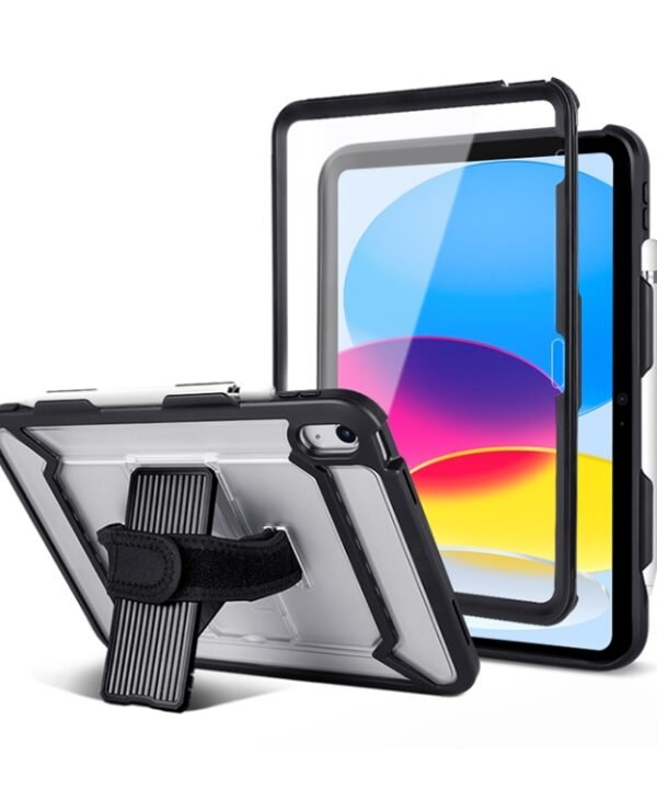 For iPad 10th Gen 10.9 2022 360 Full Body Shockproof Tablet Case with Grip & Holder & Pen Slot