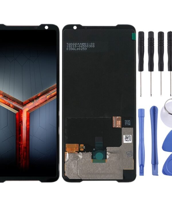 AMOLED Material LCD Screen and Digitizer Full Assembly for Asus ROG Phone II ZS660KL, For Asus ROG Phone II ZS660KL