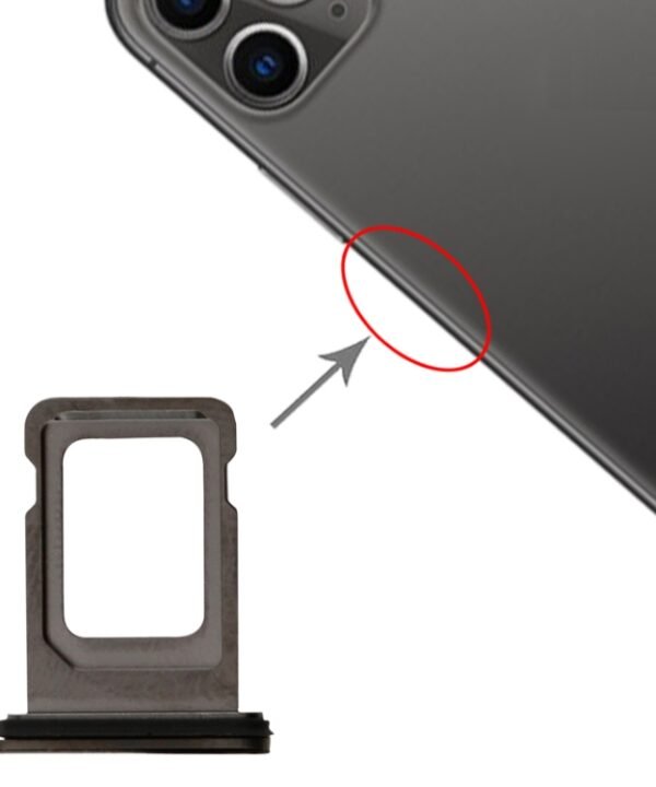 SIM Card Tray + SIM Card Tray for iPhone 11 Pro Max / 11 Pro(Space Gray), For iPhone 11 Pro Max, For iPhone 11 Pro Max (Dual)