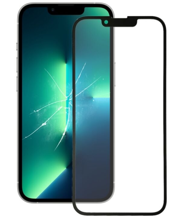 Front Screen Outer Glass Lens with OCA Optically Clear Adhesive for iPhone 13 Pro