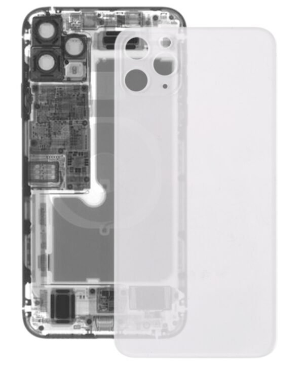 Transparent Glass Battery Back Cover for iPhone 11 Pro, For iPhone 11 Pro(Transparent Glass)