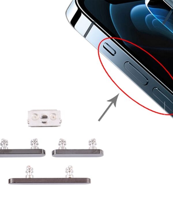 Power Button and Volume Control Button for iPhone 12 Pro Max, For iPhone 12 Pro Max