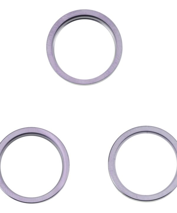 For iPhone 14 Pro 3PCS Rear Camera Glass Lens Metal Outside Protector Hoop Ring, For iPhone 14 Pro