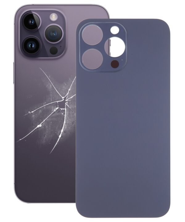 Easy Replacement Big Camera Hole Glass Back Battery Cover for iPhone 14 Pro Max, For iPhone 14 Pro Max(Not Disassemble)