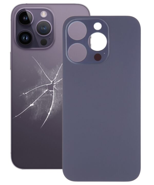 Easy Replacement Big Camera Hole Glass Back Battery Cover for iPhone 14 Pro, For iPhone 14 Pro(Not Disassemble)