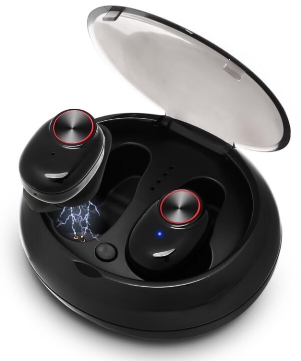 BTH-V5 DSP Noise Cancelling Earbuds Sports Wireless Bluetooth V5.0  Headset with Charging Case, Compatible with iPhone and Android