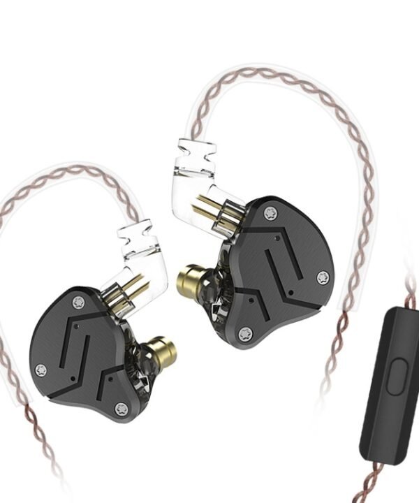 KZ ZSN Circle Iron Moving Iron Quad-core Wired Control In-ear Mega Bass HiFi Earphone with Microphone