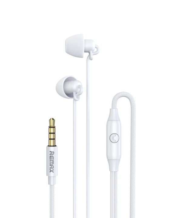 REMAX RM-208 In-Ear Stereo Sleep Earphone with Wire Control + MIC, Support Hands-free