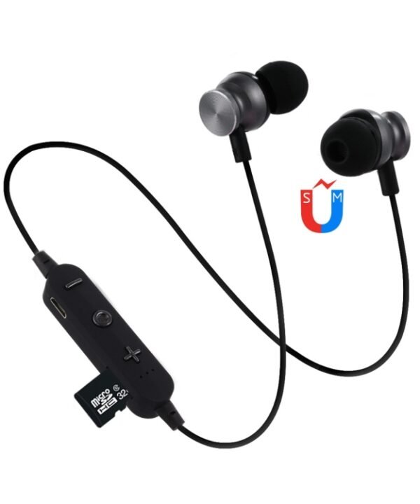 F17 Bluetooth 4.2 Hanging Neck Design Bluetooth Headset, Support Music Play & Switching & Volume Control & Answer