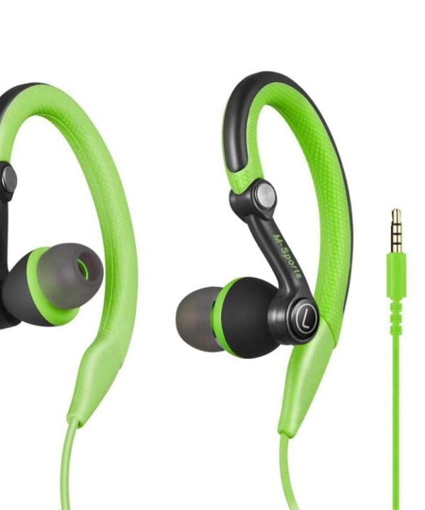 Mucro MB-232 Running In-Ear Sport Earbuds Earhook Wired Stereo Headphones for Jogging Gym