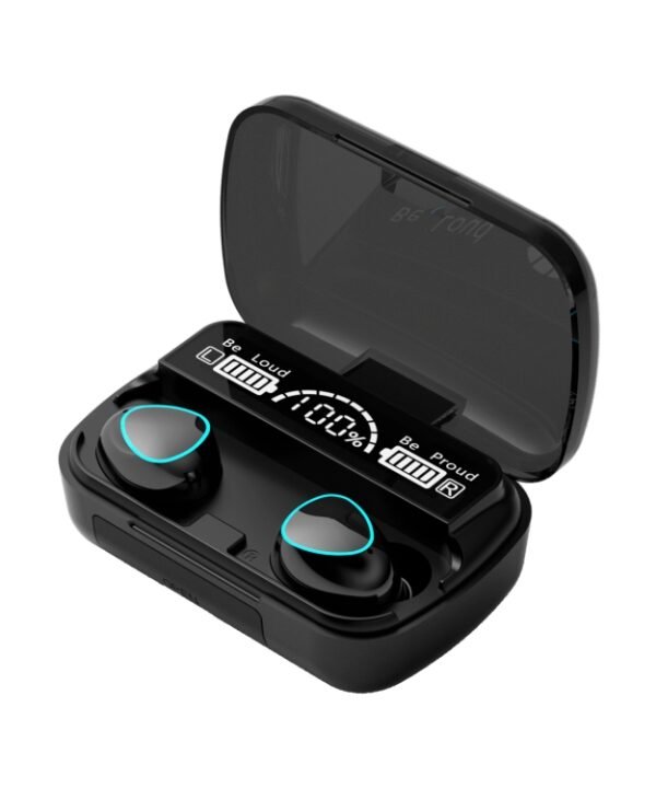 M10 Bluetooth 5.1 TWS Digital Display Wireless Bluetooth Earphone with Charging Box, Support Touch & Siri & Battery Display, M10 Black, M10 Green
