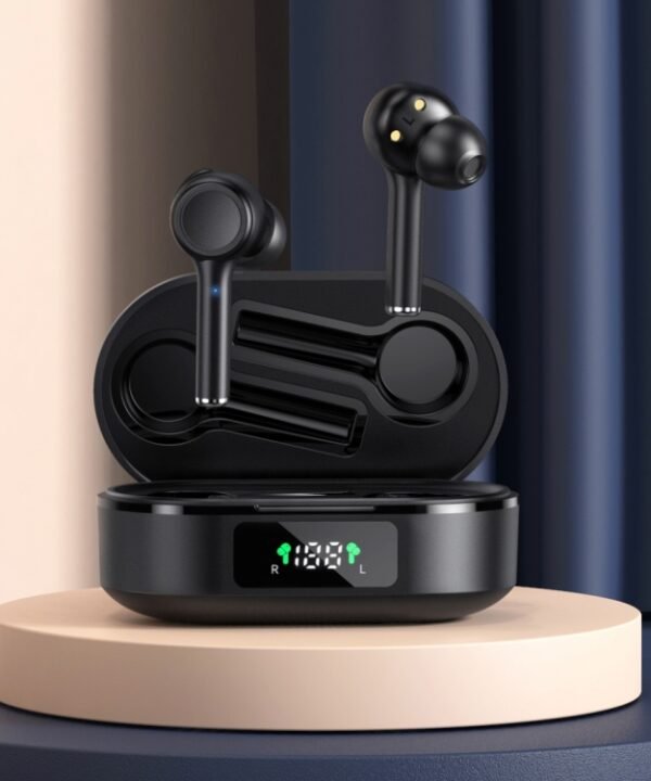 MI4 Bluetooth 5.0 LED Digital Display Intelligent Noise Reduction True Wireless Bluetooth Earphone