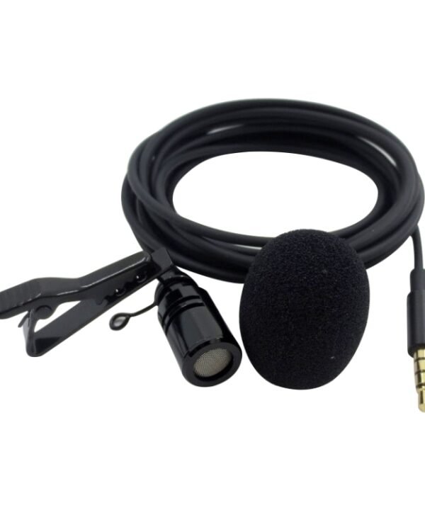 ZS0154 Recording Clip-on Collar Tie Mobile Phone Lavalier Microphone, Cable length: 2.5m, 2.5m