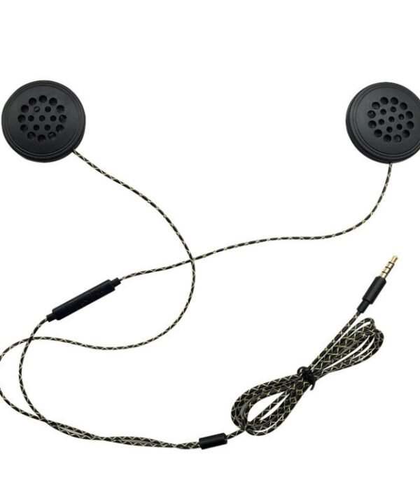T33 3.5mm Interface Music Call Motorcycle Helmet Wired Headphone, Length: 1.2m