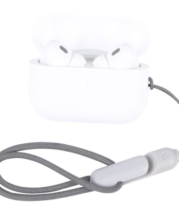 For Apple AirPods Pro 2 Wireless Bluetooth Earphone Anti-Lost Rope Phone Case Lanyard, High Imitation Grey