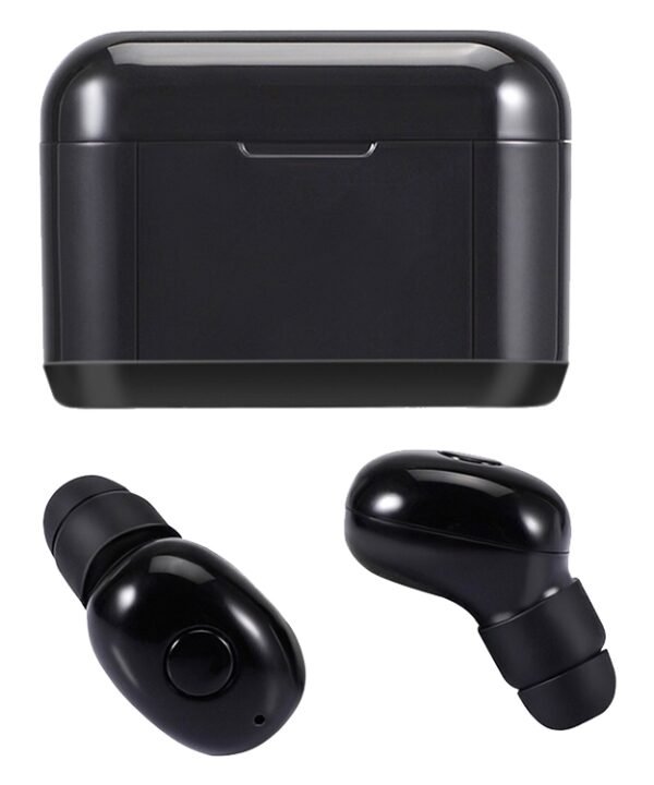 DT-4 IPX Waterproof Bluetooth 5.0 Wireless Bluetooth Earphone with 350mAh Magnetic Charging Box, Support for Calling, DT-4