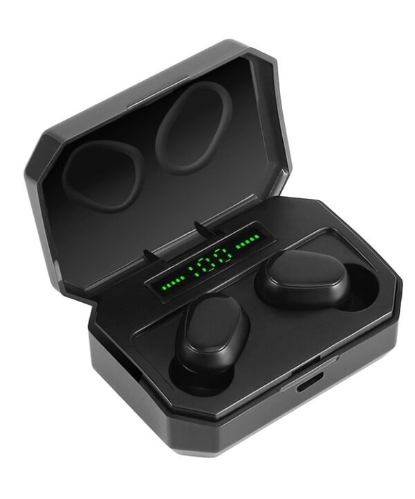 DT-14 Wireless Two Ear Bluetooth Headset Supports Touch & Smart Magnetic Charging & Power On Automatic Pairing