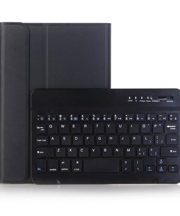 A05 Bluetooth 3.0 Ultra-thin ABS Detachable Bluetooth Keyboard Leather Tablet Case for iPad mini 5, with Holder, For mini 5