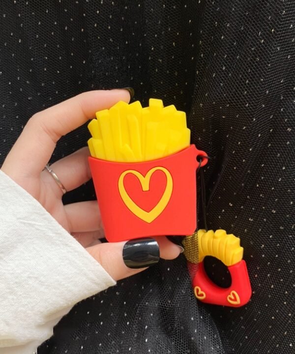 Wireless Earphones Shockproof Chips Popcorn Silicone Protective Case for Apple AirPods 1 / 2 (Chips), Chips, Popcorn