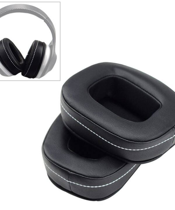 2 PCS For DENON AH-D600 / AH-D7100 Soft Sponge Earphone Protective Cover Earmuffs, For DENON AH-D600(Black White), For DENON AH-D600(Black Brown)