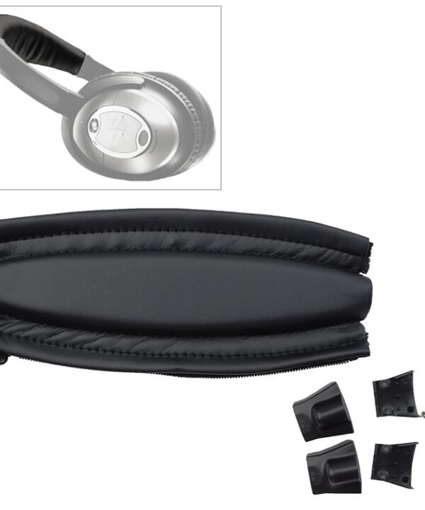10 PCS For Bose QC2 / QC15 Headphone Head Beam Headgear Leather Cover with Plastic Parts + Screws