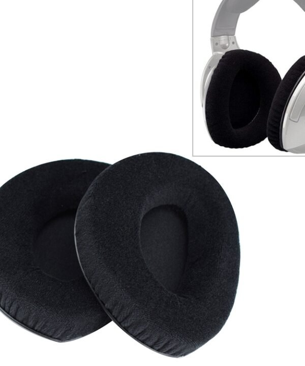 2 PCS For Sennheiser RS160 / 170 / HDR170 / 180 / 160 Flannelette Earphone Cushion Cover Earmuffs Replacement Earpads without Buckle