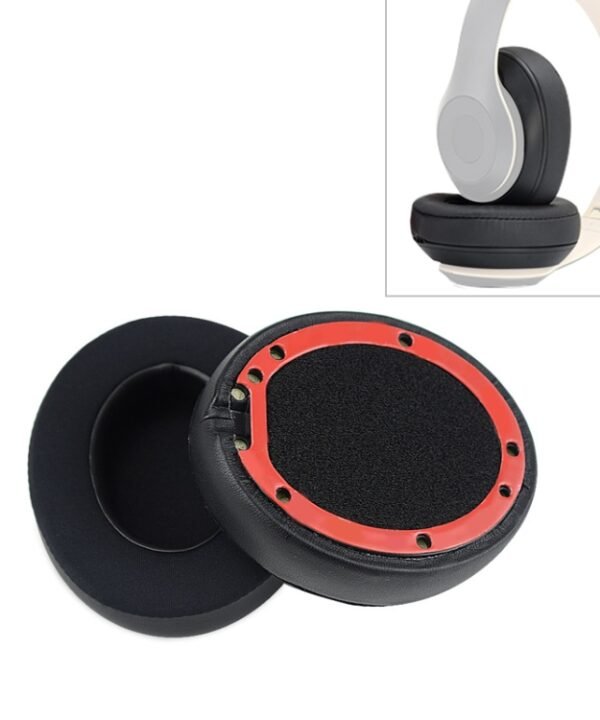 2 PCS For Beats Studio 2.0 / 3.0 Headphone Protective Cover Ice Gel Earmuffs (Grey White), Black, Blue, Red, Titanium Color