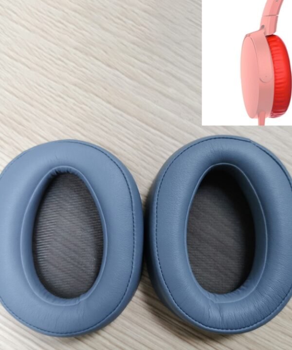 2 PCS For Sony MDR-100ABN / WH-H900N Earphone Cushion Cover Earmuffs Replacement Earpads with Mesh