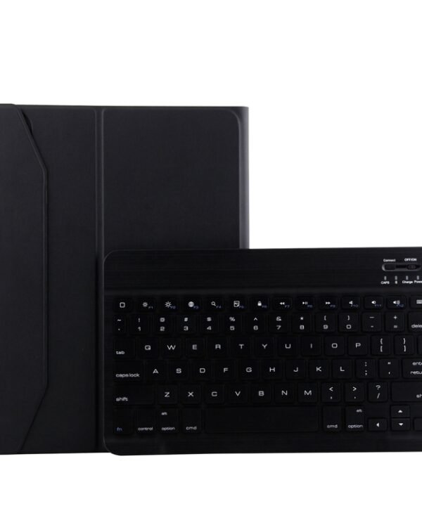 1130B Detachable Bluetooth 3.0 ABS Brushed Texture Keyboard + Lambskin Texture Leather Tablet Case for iPad Pro 11 inch (2018), with Three-gear Adjustment / Magnetic / Sleep Function, 1130B