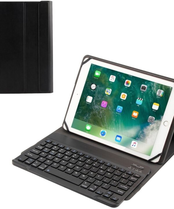 TY-1031 Universal Bluetooth 3.0 ABS Brushed Texture Keyboard + Leather Tablet Case for iOS, Windows, Android Tablet PC Between 9-10.5 inch, TY-1031