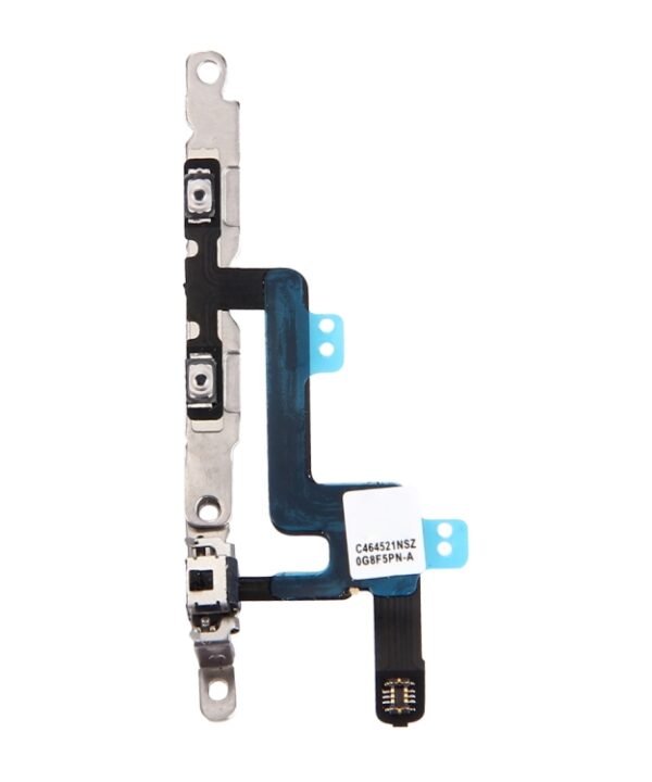 Volume Button & Mute Switch Flex Cable with Brackets for iPhone 6