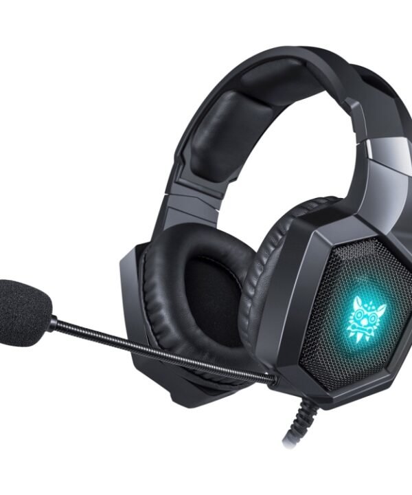 ONIKUMA K8 Over Ear Bass Stereo Surround Gaming Headphone with Microphone & LED Lights